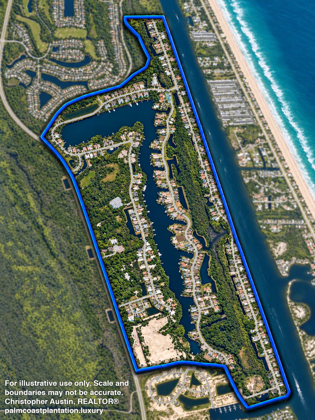 Palm Coast Plantation location map